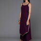 Ahalyaa Women's Traditional wear Kurta Set - Burgundy | Swadesiicart