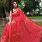 Exclusive Collection Red Beautiful Cotton Silk Saree - Swadesiicart