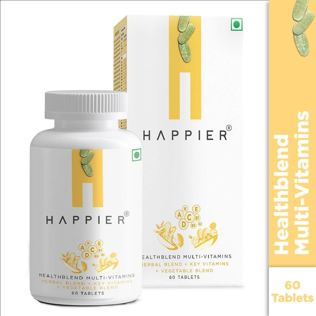 Happier Healthblend Multi Vitamins Tablets - Swadesiicart