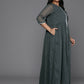 Ahalyaa Women's Traditional wear Ethnic Dress - Grey | Swadesiicart
