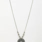 NVR Women's Silver-Toned Circular Shape Pendant with Chain | Swadesiicart
