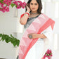 Beatitude Cream Temple Border Cotton Saree