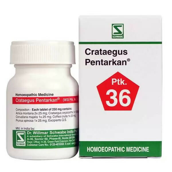 Dr. Willmar Schwabe India Crataegus Pentarkan Ptk 36 Tablets | Swadesiicart