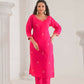 Ethnic Festive Wear Viscose Chanderi Pink Stitched Suit With Dupatta - Tanisha | Swadesiicart