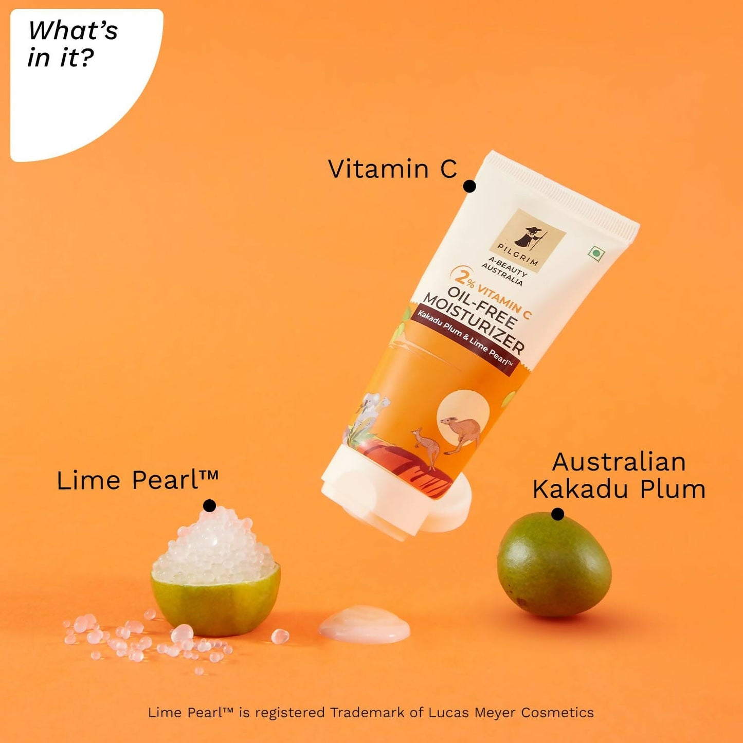 Pilgrim Australian 2% Vitamin C Oil free Moisturizer with Kakadu Plum & Lime Pearl For Oily & Acne Prone Skin - Swadesiicart