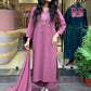 The52 Peach Women's Gorgeous Embroidered Cotton Fabric Straight Kurta Pant with Dupatta Set - Swadesiicart