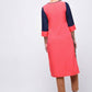 Aniyah Crepe Block Printed Multicolor Straight Kurta (AN-138K) - Swadesiicart