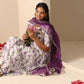 Pomcha Jaipur White Gul Jamini Anarkali Set | Swadesiicart