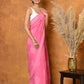 Very Much Indian Handblock Printed Cotton Saree With Natural Dyes - Pink | Swadesiicart