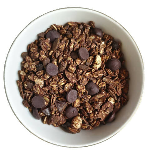 Thenibblebox Belgian Dark Chocolate Granola - Swadesiicart