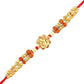 Ethnic Ganesha Rakhi and Kaju Katli Box | Swadesiicart