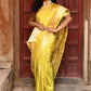 Joban Fashion Yellow Pure Katan Pure Handloom Banarasi Silk Saree | Swadesiicart