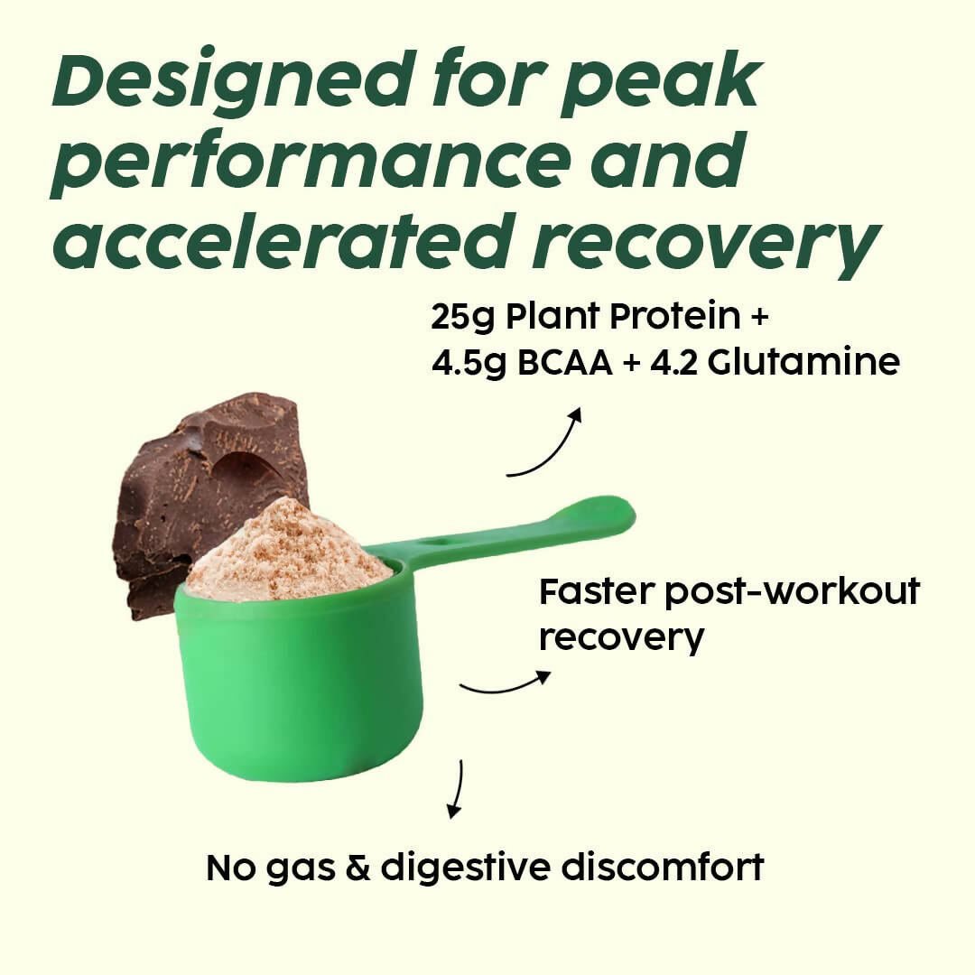 PLIX The Plant Fix Evolve Plant Protein Shake Powder - Chocolate - Swadesiicart