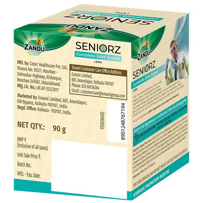 Zandu Seniorz Complete Joint Expert Lepa | Swadesiicart