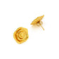 Golden Rose Earrings - Ruby Raang | Swadesiicart