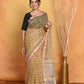 Very Much Indian Pure Kota Cotton Handblock Printed Saree - Yellow | Swadesiicart