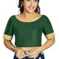 Aastha Fashion Women's Green Art Silk Designer Traditional Readymade Blouse