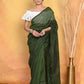 Very Much Indian Mul Cotton Khadi Design Handloom Woven Saree - Green | Swadesiicart