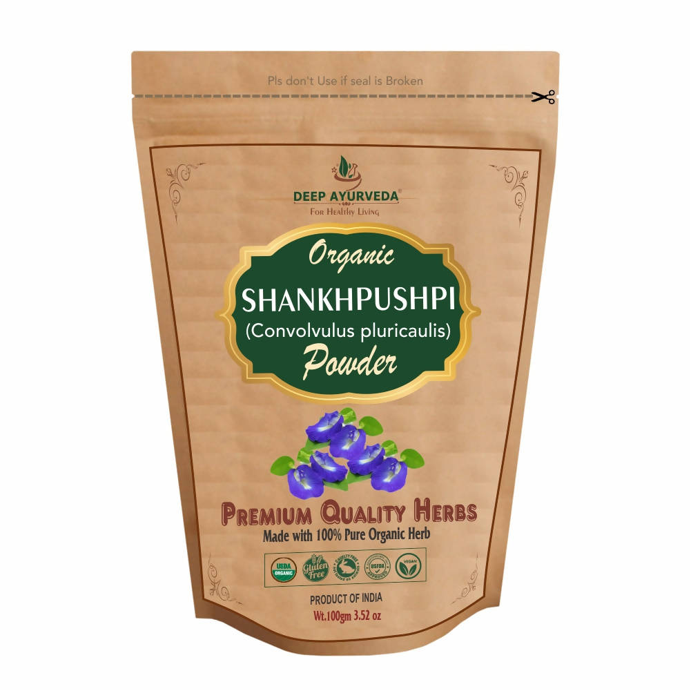 Deep Ayurveda Organic Shankhpushpi Powder - DEEP AYURVEDA