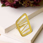 NVR Women Gold-Polished Solid Adjustable Finger Ring | Swadesiicart