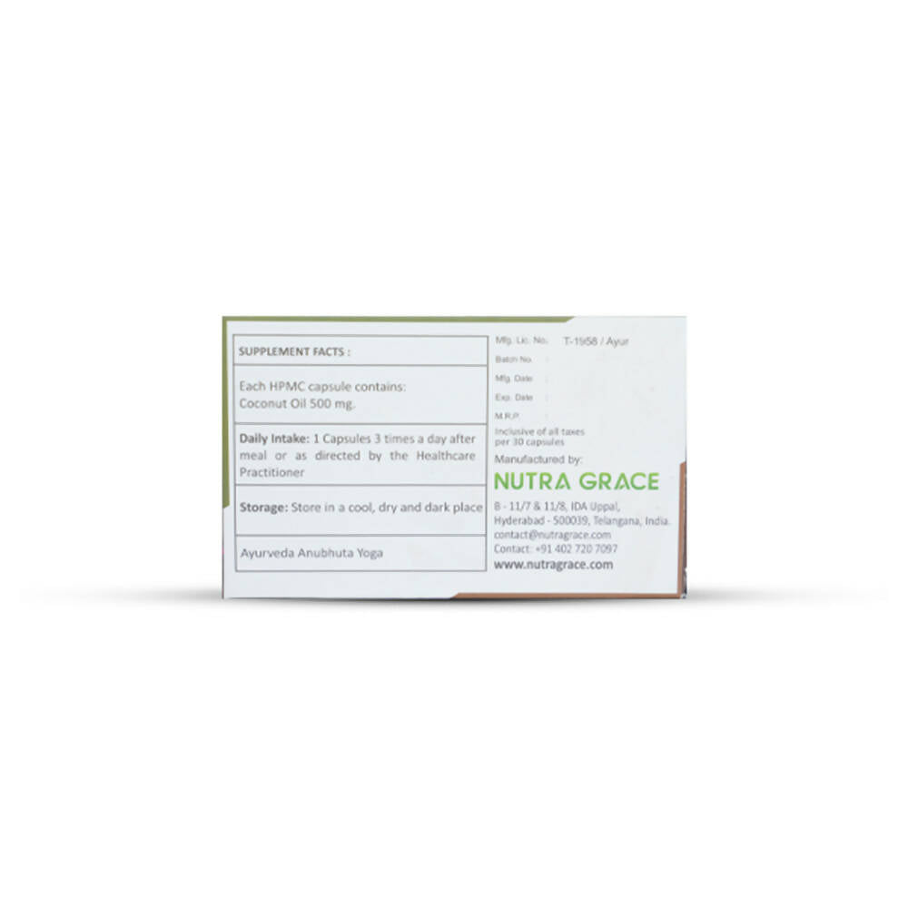 Nutra Grace Coconut Oil Capsules - Swadesiicart