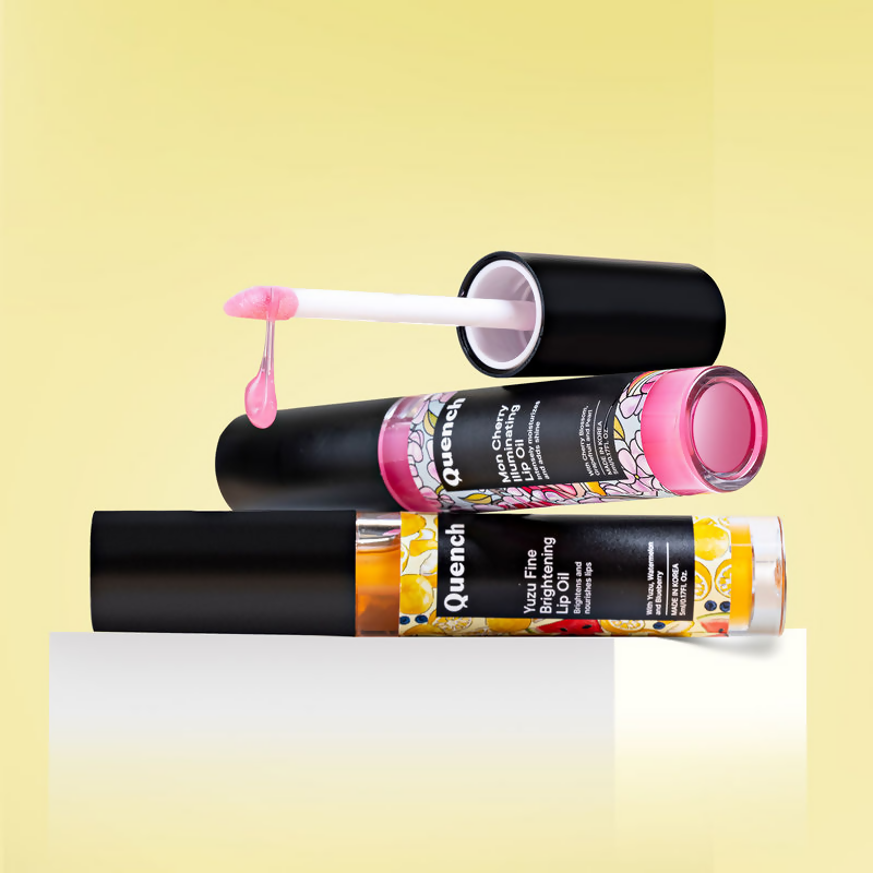Quench Yuzu Citrus Brightening Lip Oil To Reduce Lip Pigmentation & Nourish Lips | Swadesiicart