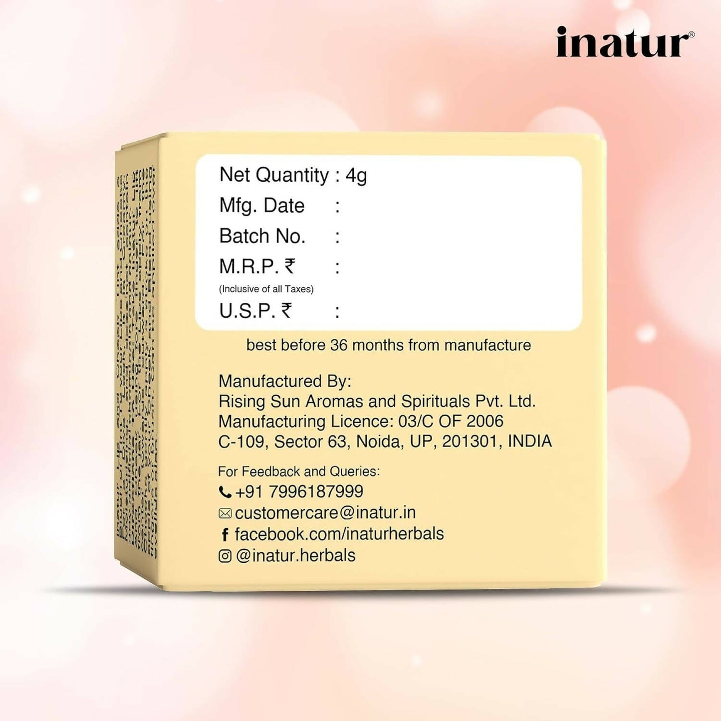 Inatur Lip and Cheek Tint Sunny Red - Swadesiicart