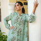 Vaasva Women Sky Blue Muslin Embroidered Shirt & Pant Set - Swadesiicart