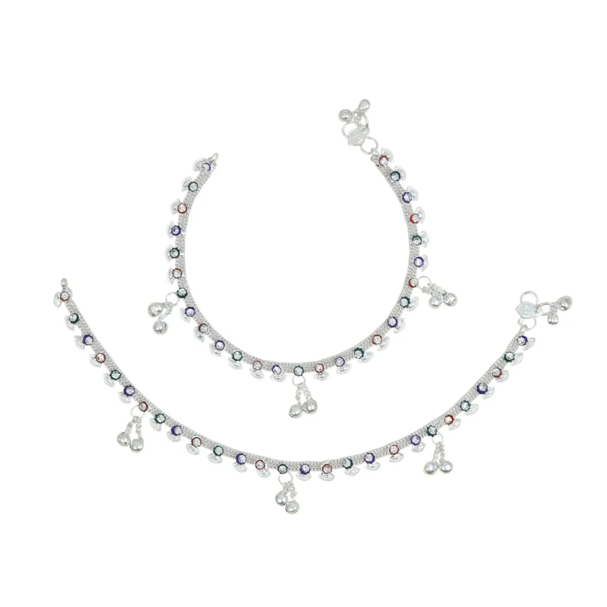 Joban Fashion Silver Copper Anklet For Girl | Swadesiicart