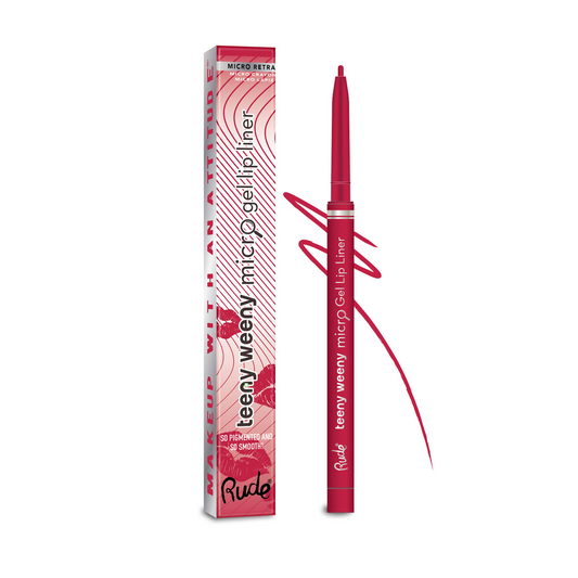 Rude Cosmetics Teeny Weeny Micro Gel Lip Liner - Seeing Red - Swadesiicart