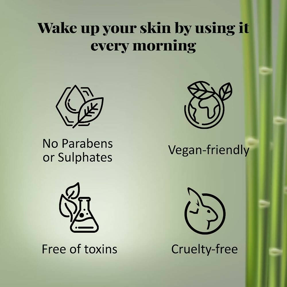 NutriGlow NATURAL'S Bamboo Charcoal Face Wash - Swadesiicart