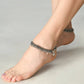 Mominos Fashion Kamal Johar Oxidised Silver Women Wear Anklets | Swadesiicart