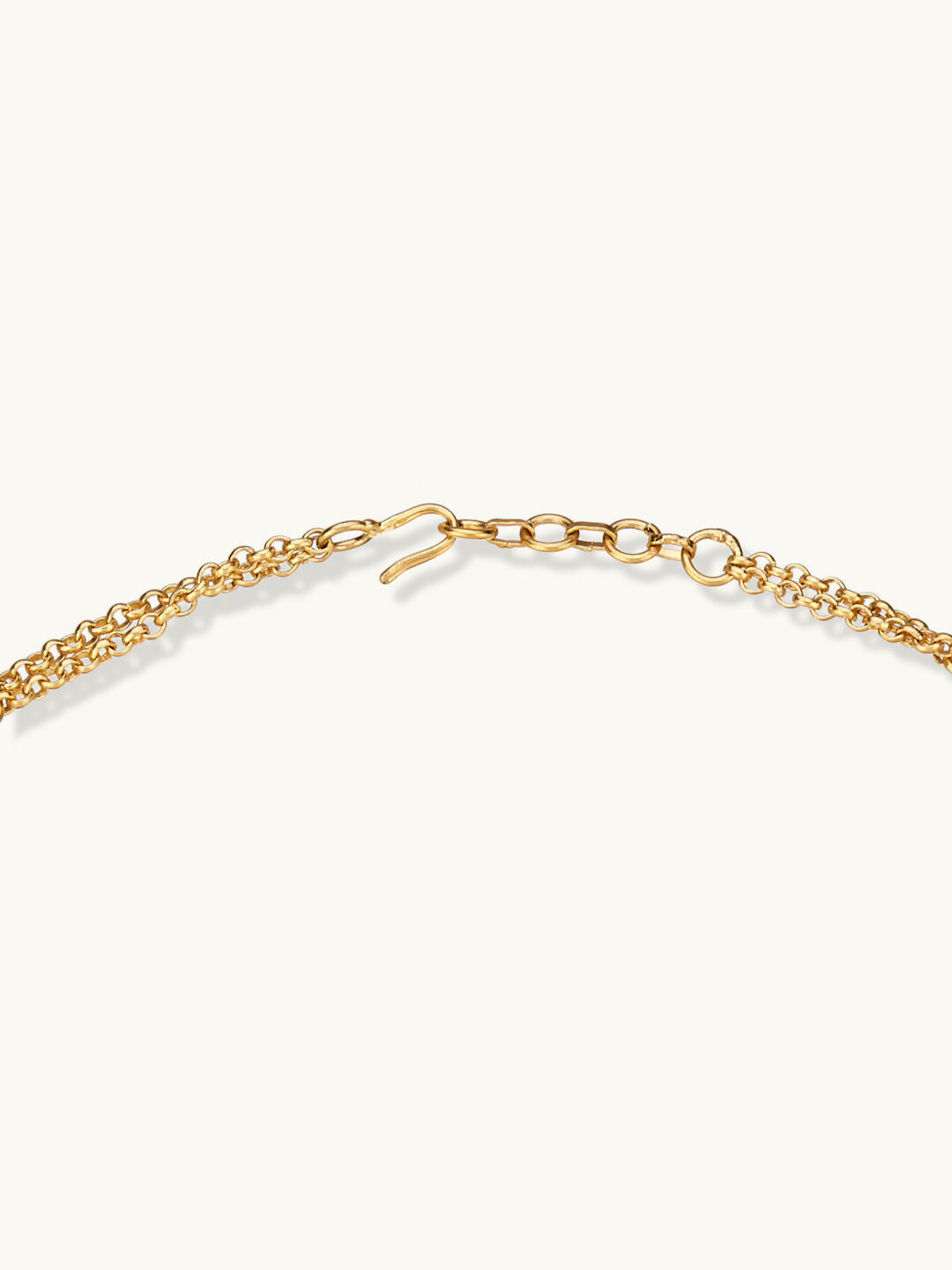 Nuyug 22K Gold-Plated Zircon Studded Enamel Embellished Dual Layered Necklace Set | Swadesiicart