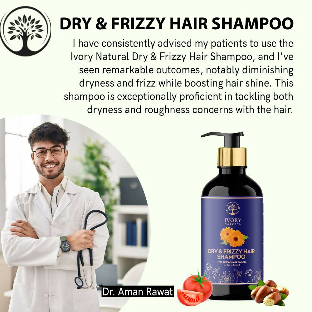 Ivory Natural Dry Rough Hair Shampoo For Dry, Frizzy, Unmanaged Hair | Swadesiicart