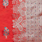 Varkala Silk Sarees Women's Red Banarasi Silk Saree With Unstitched Blouse Piece | Swadesiicart