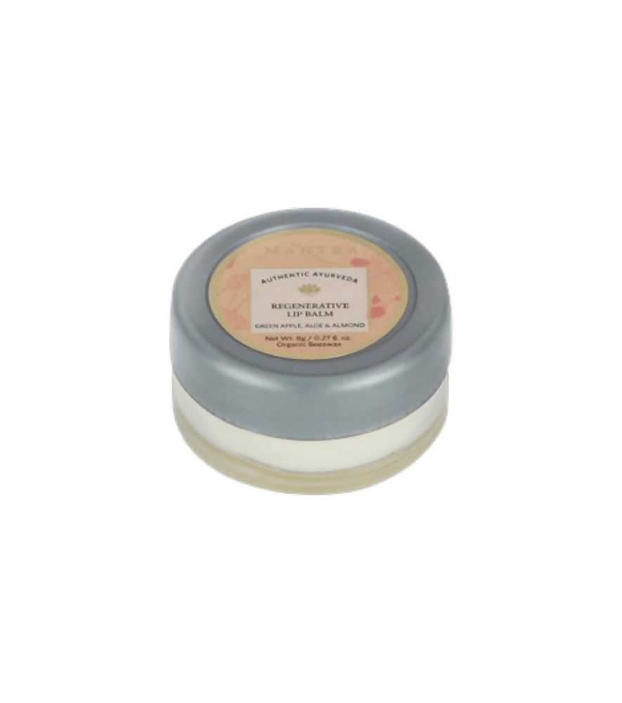 Mantra Herbal Regenerative Lip Balm Green Apple, Aloe & Almond - Swadesiicart