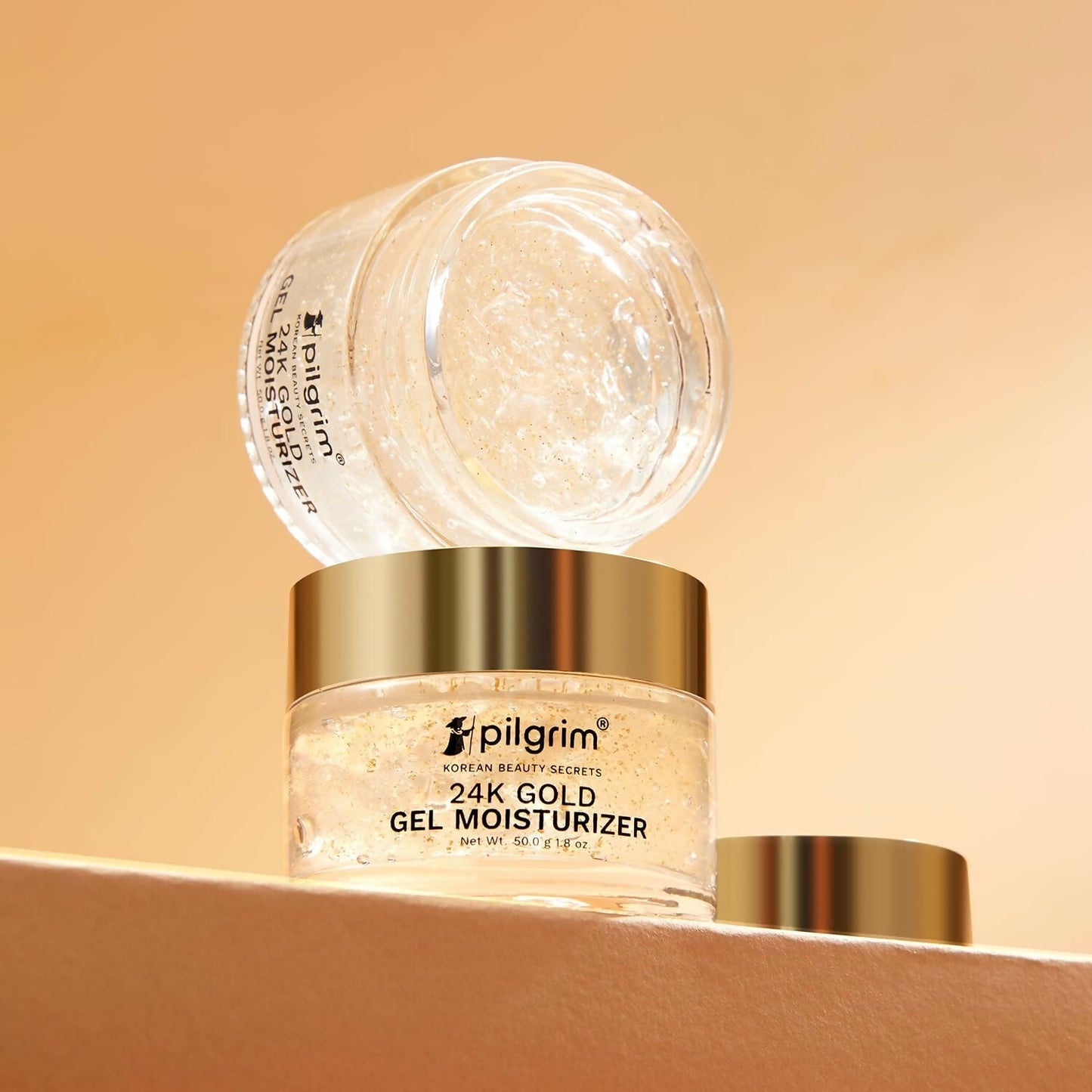 Pilgrim 24k Gold Gel Moisturizer, Reduces Dark Spots, Gives Luxurious Glow, Non-greasy - Limited Time Offer - Swadesiicart