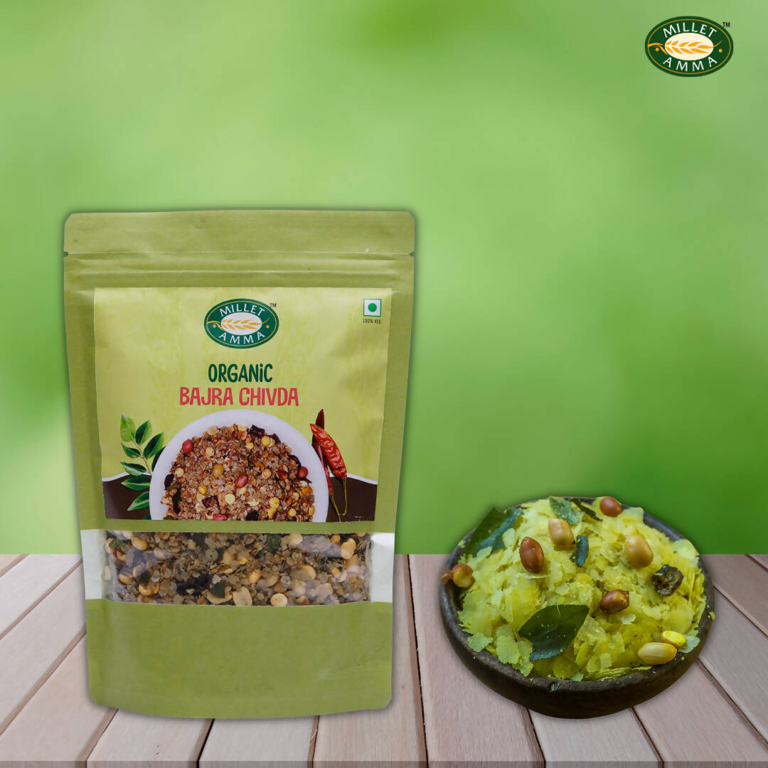 Millet Amma Organic Bajra Chivda Namkeen - Swadesiicart