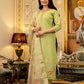 The52 Lemons Women's Beautiful Viscose Shimmer Fabric Embroidered Work Straight Kurta Pant and Dupatta Set - Swadesiicart