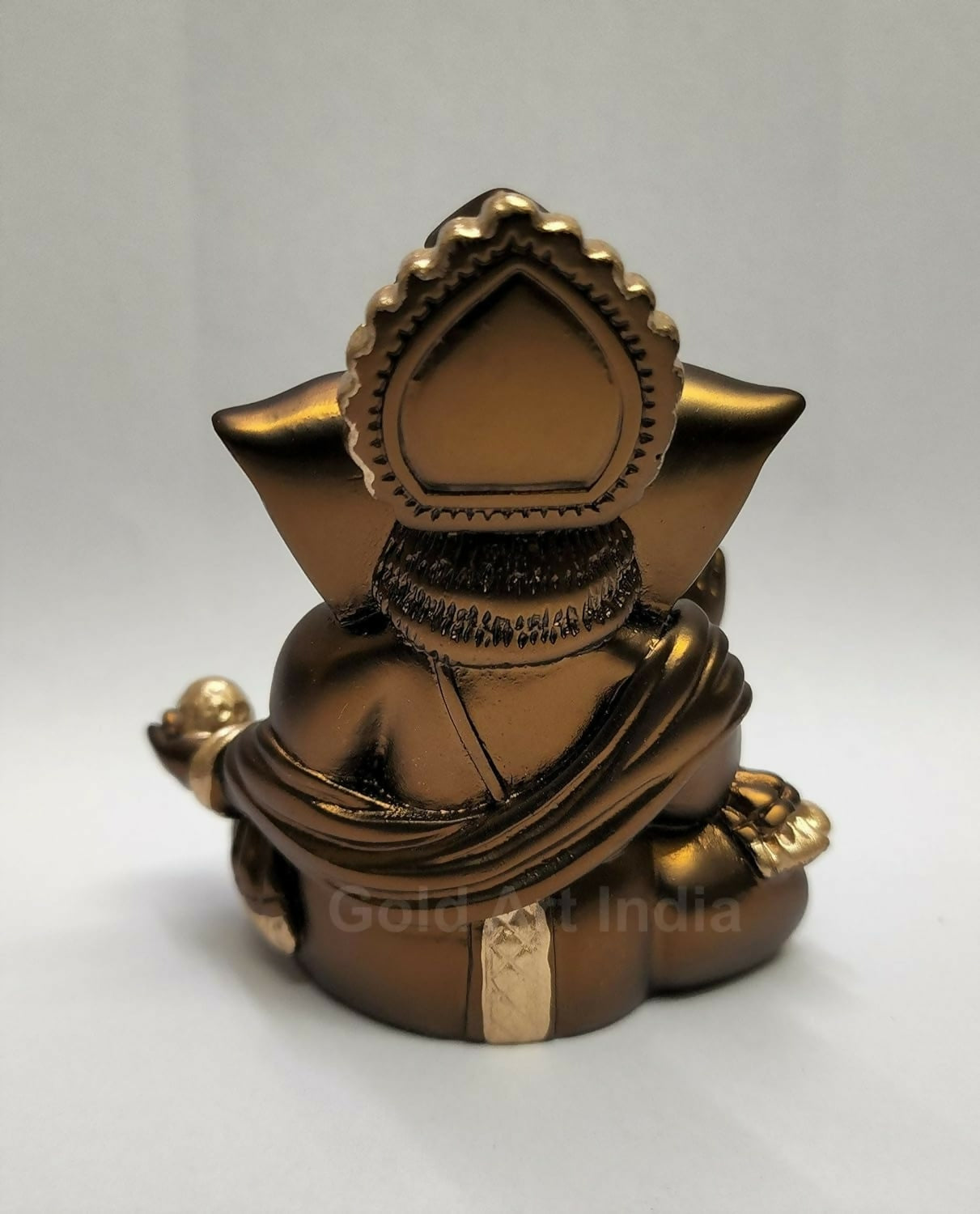 Gold Art India Gaddi Ganesh Idol For Car Dashboard - Swadesiicart