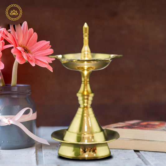 Udupi Deepa: Exquisite Brass Diya for Festivities - Divine India Art