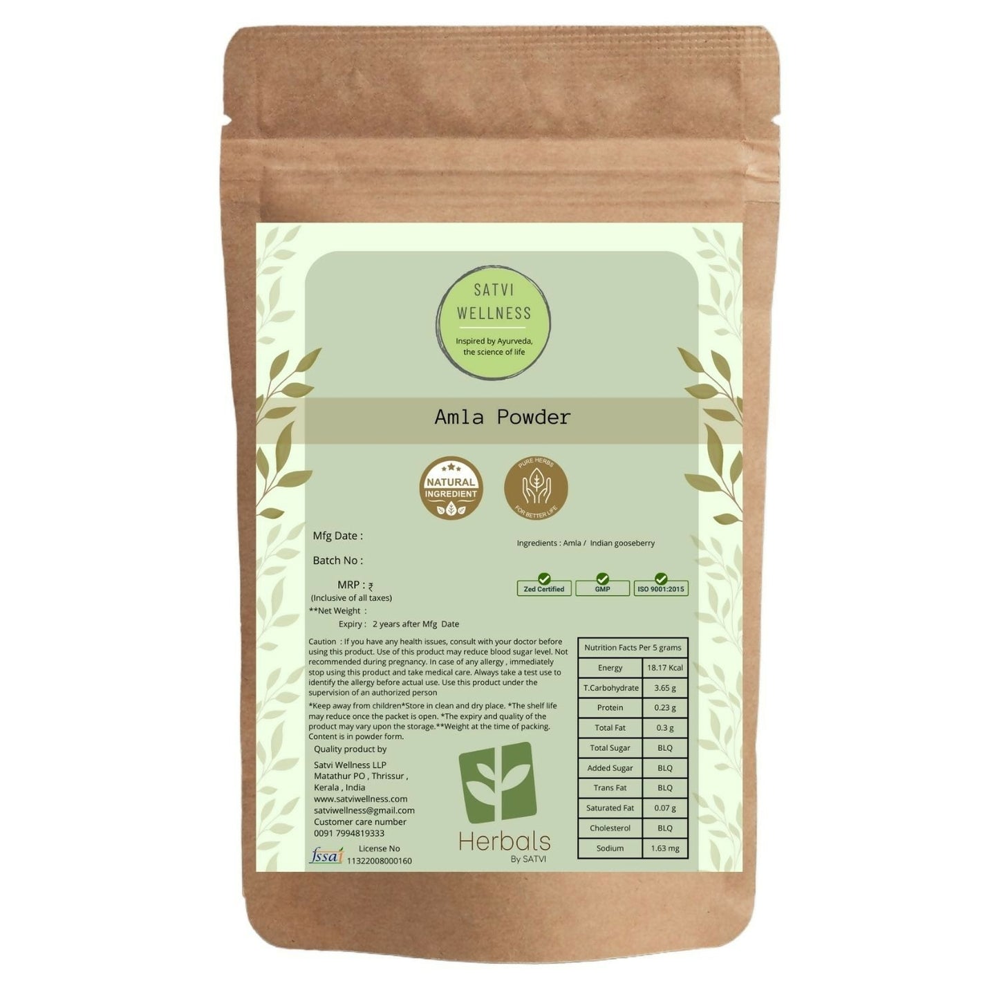 Satvi Wellness Amla Powder | Indian Gooseberry - Satvi Wellness
