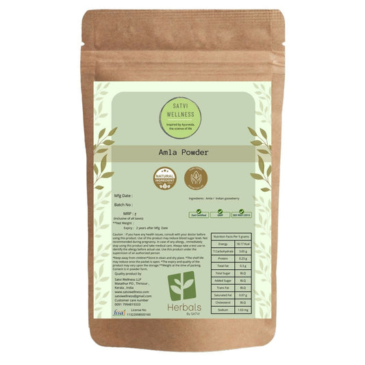 Satvi Wellness Amla Powder | Indian Gooseberry - Satvi Wellness