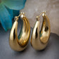 NVR Women Gold Circular Hoop Earrings | Swadesiicart
