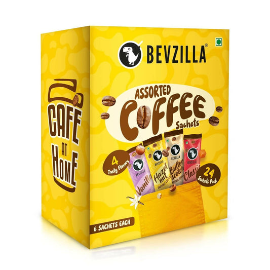 Bevzilla Instant Coffee Powder Sachets 100 % Arabica Coffee - Swadesiicart