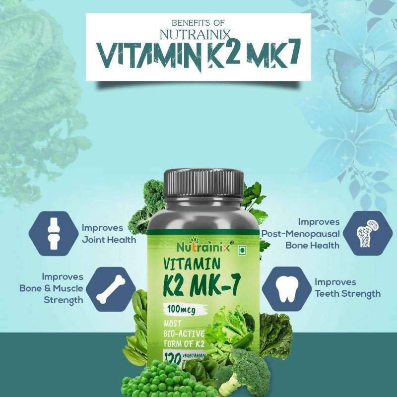 Nutrainix Vitamin K2 MK-7 55mcg Tablets | Swadesiicart