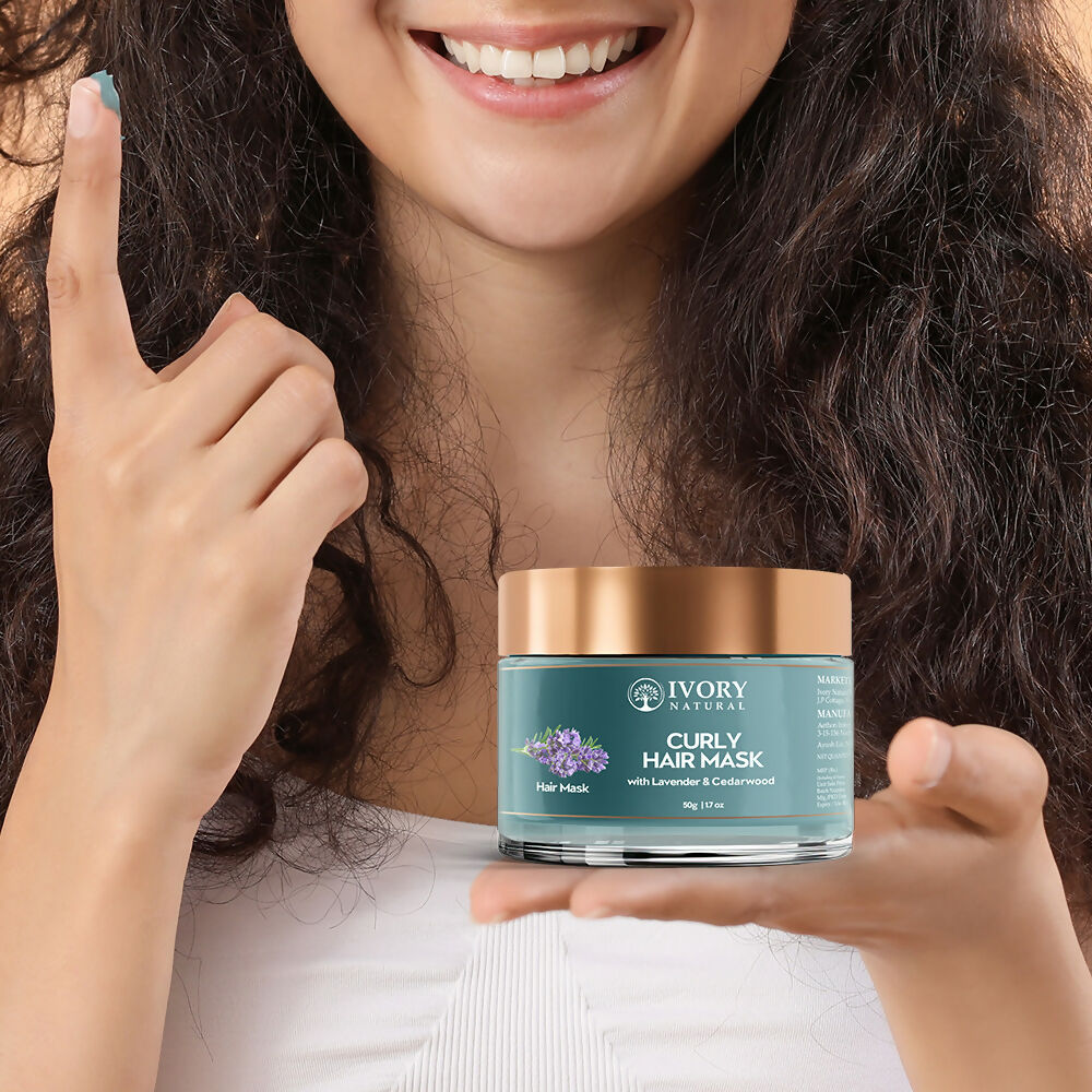 Ivory Natural Curly Hair Mask - Natural Smooth Even Curls For Both Men & Women | Swadesiicart