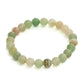 Green Avanturine Beads Elastic Bracelet - Ruby Raang | Swadesiicart