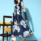 Ahalyaa Women's Traditional wear Kurta - Navy Blue | Swadesiicart