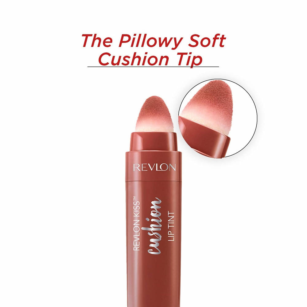Revlon Kisstty Kiss Cushion Lip Tint - Fancy Rose - Swadesiicart